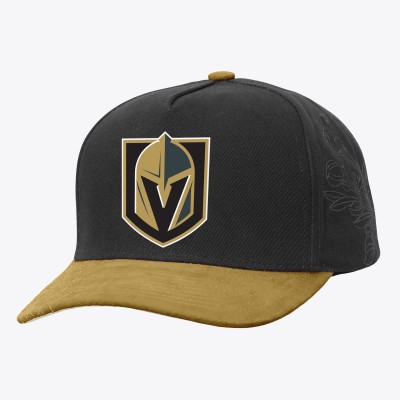 Бейсболка Vegas Golden Knights Mitchell & Ness Black/Gold May Flowers Pro Crown