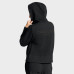 Женская Толстовка Carolina Hurricanes Fanatics Black Authentic Pro Road Tri-Blend Quarter-Zip