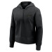 Женская Толстовка Carolina Hurricanes Fanatics Black Authentic Pro Road Tri-Blend Quarter-Zip