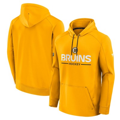 Толстовка Boston Bruins Fanatics Gold Authentic Pro Rink