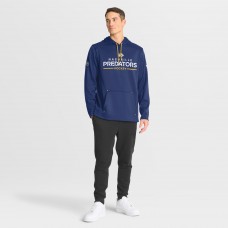 Nashville Predators Fanatics Navy Authentic Pro Rink Hoodie