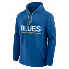 St. Louis Blues Fanatics Blue Authentic Pro Rink Hoodie