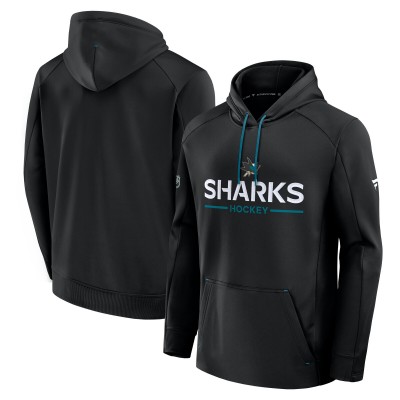 Толстовка San Jose Sharks Fanatics Black Authentic Pro Rink