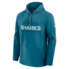 San Jose Sharks Fanatics Teal Authentic Pro Rink Hoodie San Jose Sharks Fanatics Teal Authentic Pro Rink Hoodie
