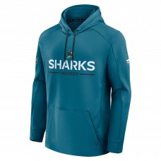 San Jose Sharks Fanatics Teal Authentic Pro Rink Hoodie San Jose Sharks Fanatics Teal Authentic Pro Rink Hoodie