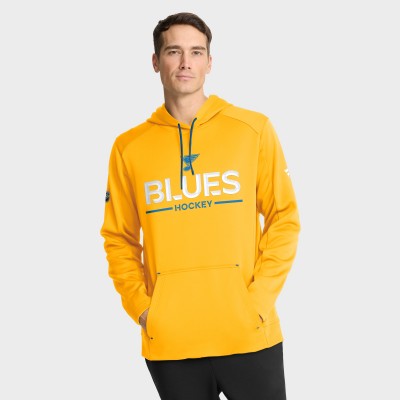 St. Louis Blues Fanatics Gold Authentic Pro Rink Hoodie