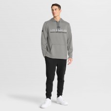 Los Angeles Kings Fanatics Silver Authentic Pro Rink Hoodie