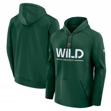 Толстовка Minnesota Wild Fanatics Green Authentic Pro Rink