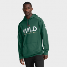 Толстовка Minnesota Wild Fanatics Green Authentic Pro Rink