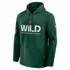Толстовка Minnesota Wild Fanatics Green Authentic Pro Rink