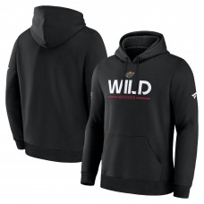 Толстовка Minnesota Wild Fanatics Black Authentic Pro Primary