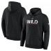 Толстовка Minnesota Wild Fanatics Black Authentic Pro Primary