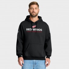 Detroit Red Wings Fanatics Black Authentic Pro Primary Hoodie Detroit Red Wings Fanatics Black Authentic Pro Primary Hoodie