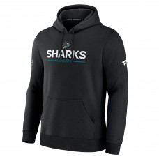 Толстовка San Jose Sharks Fanatics Black Authentic Pro Primary