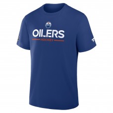 Edmonton Oilers Fanatics Royal Authentic Pro Primary T-Shirt Edmonton Oilers Fanatics Royal Authentic Pro Primary T-Shirt