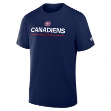 Montreal Canadiens Fanatics Navy Authentic Pro Primary T-Shirt