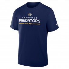 Nashville Predators Fanatics Navy Authentic Pro Primary T-Shirt