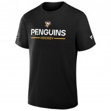 Футболка Pittsburgh Penguins Fanatics Black Authentic Pro Primary