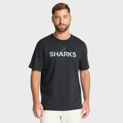 San Jose Sharks Fanatics Black Authentic Pro Primary T-Shirt