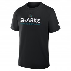San Jose Sharks Fanatics Black Authentic Pro Primary T-Shirt San Jose Sharks Fanatics Black Authentic Pro Primary T-Shirt