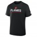 Calgary Flames Fanatics Black Authentic Pro Primary T-Shirt