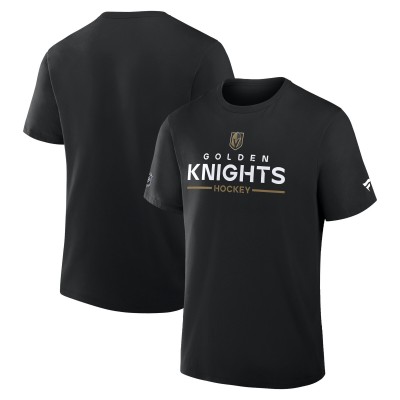 Футболка Vegas Golden Knights Fanatics Black Authentic Pro Primary