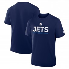 Футболка Winnipeg Jets Fanatics Navy Authentic Pro Primary