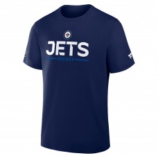 Футболка Winnipeg Jets Fanatics Navy Authentic Pro Primary