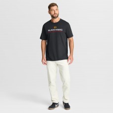 Футболка Chicago Blackhawks Fanatics Black Authentic Pro Primary Футболка Chicago Blackhawks Fanatics Black Authentic Pro Primary