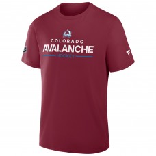 Футболка Colorado Avalanche Fanatics Burgundy Authentic Pro Primary