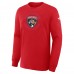 Футболка с длинным рукавом Florida Panthers Fanatics Red Authentic Pro Property Of Practice