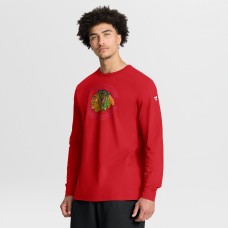 Футболка с длинным рукавом Chicago Blackhawks Fanatics Red Authentic Pro Property Of Practice Футболка с длинным рукавом Chicago Blackhawks Fanatics Red Authentic Pro Property Of Practice