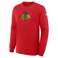 Футболка с длинным рукавом Chicago Blackhawks Fanatics Red Authentic Pro Property Of Practice Футболка с длинным рукавом Chicago Blackhawks Fanatics Red Authentic Pro Property Of Practice