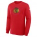 Футболка с длинным рукавом Chicago Blackhawks Fanatics Red Authentic Pro Property Of Practice