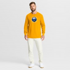 Buffalo Sabres Fanatics Gold Authentic Pro Property Of Practice Long Sleeve T-Shirt