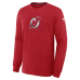 Футболка с длинным рукавом New Jersey Devils Fanatics Red Authentic Pro Property Of Practice