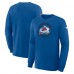 Футболка с длинным рукавом Colorado Avalanche Fanatics Blue Authentic Pro Property Of Practice