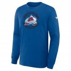 Футболка с длинным рукавом Colorado Avalanche Fanatics Blue Authentic Pro Property Of Practice