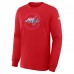 Футболка с длинным рукавом Washington Capitals Fanatics Red Authentic Pro Property Of Practice