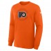 Футболка с длинным рукавом Philadelphia Flyers Fanatics Orange Authentic Pro Property Of Practice