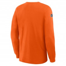 Футболка с длинным рукавом Philadelphia Flyers Fanatics Orange Authentic Pro Property Of Practice