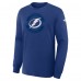 Футболка Tampa Bay Lightning Fanatics Blue Authentic Pro Property Of Practice Long Sleeve