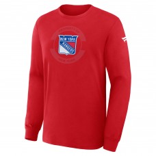 New York Rangers Fanatics Red Authentic Pro Property Of Practice Long Sleeve T-Shirt New York Rangers Fanatics Red Authentic Pro Property Of Practice Long Sleeve T-Shirt