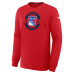 Футболка с длинным рукавом New York Rangers Fanatics Red Authentic Pro Property Of Practice