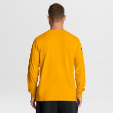 Футболка с длинным рукавом Pittsburgh Penguins Fanatics Gold Authentic Pro Property Of Practice