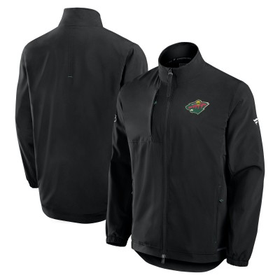 Кофта на молнии Minnesota Wild Fanatics Black Authentic Pro Rink Coaches