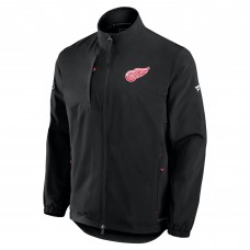Detroit Red Wings Fanatics Black Authentic Pro Rink Full-Zip Coaches Jacket