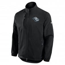 Utah Mammoth Fanatics Black Authentic Pro Rink Full-Zip Coaches Jacket