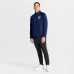 New York Rangers Fanatics Navy Authentic Pro Rink Raglan Quarter-Zip Pullover