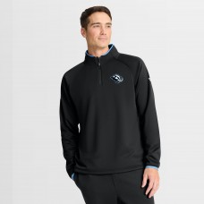 Utah Mammoth Fanatics Black Authentic Pro Rink Raglan Quarter-Zip Pullover